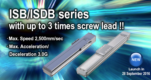 Three times lead ball screw ISB/ISDB series are now available!!